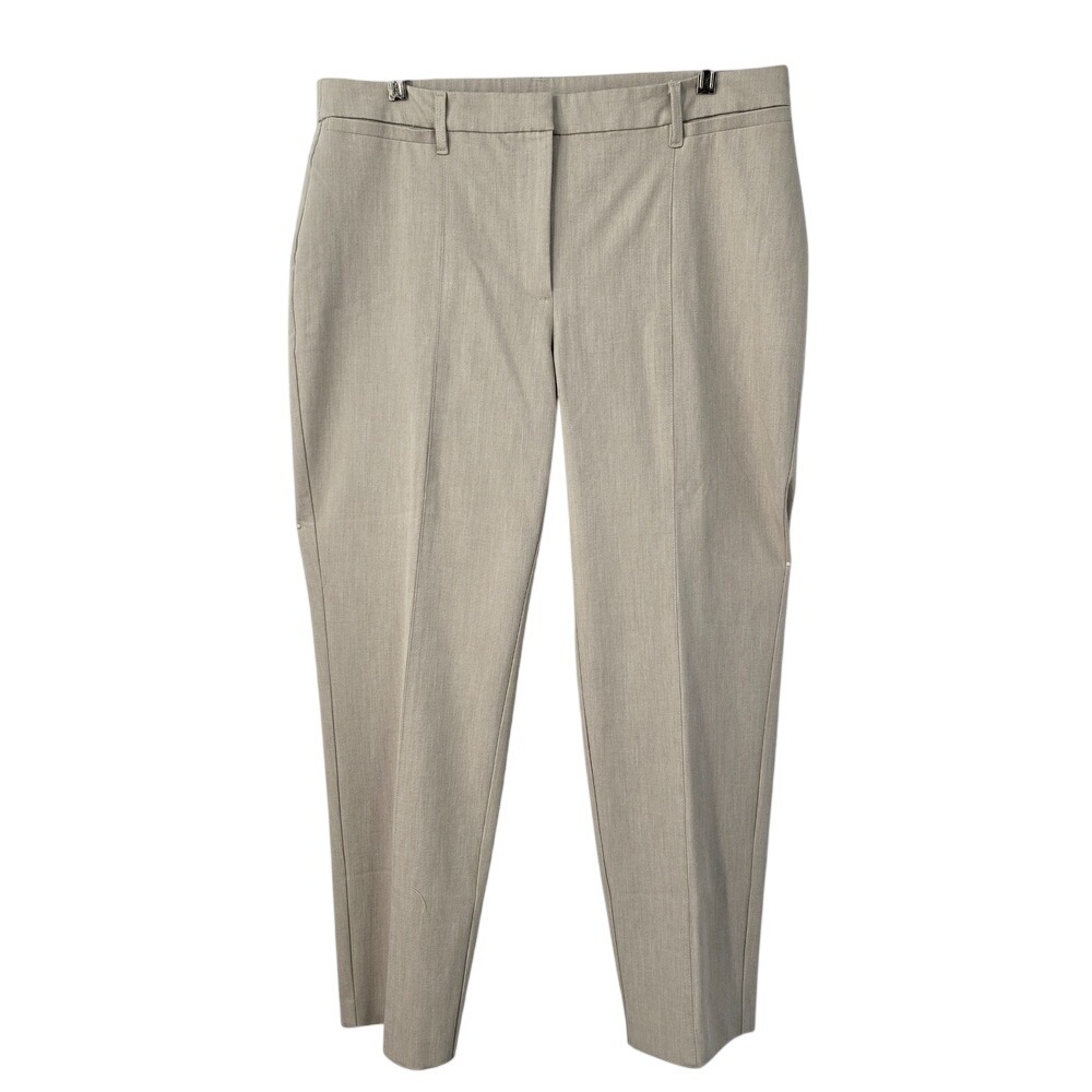 J Jill Pants Woman Size 14‎ Khaki Beige Career Casual Travel Straight Stretch